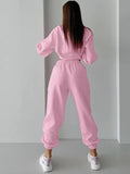 Pink Autumn And Winter New Velvet Long-Sleeved Casual Set 2025 Fashion Two-Piece Women 68HZ