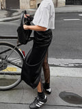 Black Sexy Hottie Lace Rag Perspective Color Half Dress 2025 Spring And Summer Fashion New Woman 68HZ