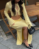 Spice Girls Lazy Belt Women's Spring And Autumn Cream Yellow Rally Half-Sleves Knitted Two-Sleeve 68HZ