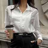 French Commuting Yarn Temperament Collar Shirt 2025 Spring And Summer Fashion New Top Woman 68HZ