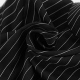 Vintage Black And White Striped Short Blazer 2025 Autumn Fashion New Cardigan 68HZ