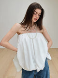 2025 Summer New Pure Style Commuting Bras Small Slings Loose Fashion Luxury Top 68HZ