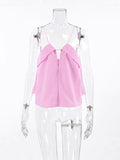 2025 Fashion Cotton Summer V-Neck Sling Small Vest Sexy Short Solid Color Top Women's Clothing 68HZ