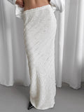 Spring 2025 New Dress Repair Kite Knitted Skirt Fashion New Long Dress 68HZ