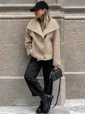 Autumn And Winter New Hairy Collar Loose Casual Coat 2025 Fashion Temperament Coat Women's Clothing 68HZ