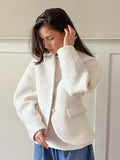 Add Thick Hair To The Coat Women 2025 Autumn And Winter New Famous Wind Coarse Hair And Small Fragrant Wind Top 68HZ