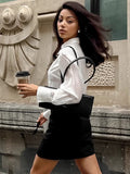 French Commuting Yarn Temperament Collar Shirt 2025 Spring And Summer Fashion New Top Woman 68HZ