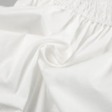 Summer New Sexy Solid Color Folding Buds Buds Fashion Embossed Vest Style Out-To-Shoulder Temperament 68HZ