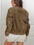 2025 Autumn And Winter High-End Jacket Retro Personality Street Cardy Color Velvet Warm Coat Woman 68HZ