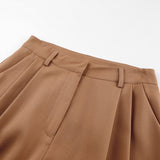 Autumn 2025 New Leisurely Thin Pants Suit Pants Women Commuting High-Waisted Trousers Loose 68HZ