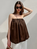 2025 Summer New Pure Style Commuting Bras Small Slings Loose Fashion Luxury Top 68HZ
