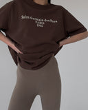 Simple Letter Print T-Shirts For Men And Women With The Same Loose-Fitting Short-Sleeved Round Collar Casual Top 68HZ