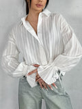 French Convex Trumpet Horn Collar With Ladies Shirt 2025 Autumn Fashion New Top 68HZ