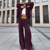 Fashion Casual Suit Women 2025 Autumn New Trend Hoodie Sweater Trousers Two-Piece Set 68HZ