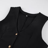 2025 Summer New Fashion Casual Women's V-Neck Vest Vest Trousers Two Sets Of Cotton Sets 68HZ